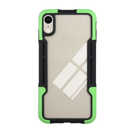 Противоударный чехол Acrylic 3 in 1 для iPhone XR - зеленый