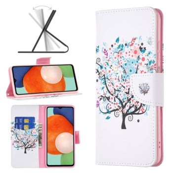 Чехол-книжка Colored Drawing Pattern для Samsung Galaxy A13 4G - Little Tree