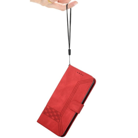 Чехол-книжка Cubic Skin Feel Flip Leather на Xiaomi Redmi Note 14 Pro+ 5G - красный