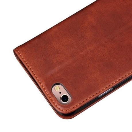 Кожаный Чехол Книжка Retro Texture Wallet Кофейно-коричневый для iPhone 6/ 6S