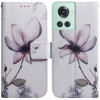 Чехол-книжка Coloured Drawing для OnePlus 10R / Ace - Magnolia Flower