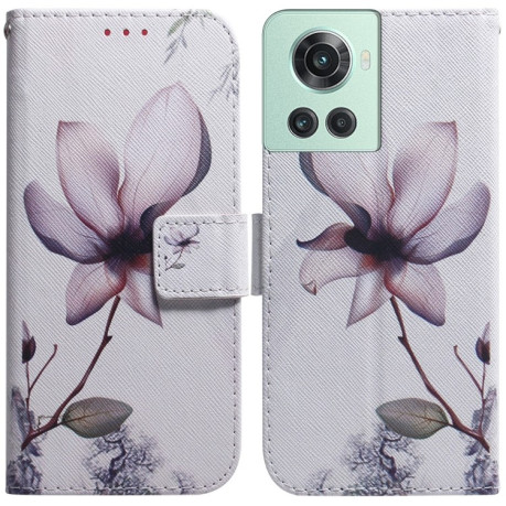Чехол-книжка Coloured Drawing для OnePlus 10R / Ace - Magnolia Flower