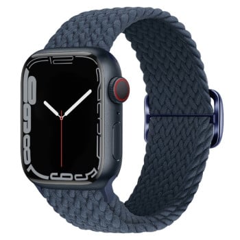 Ремінець Buckle Nylon Braided для Apple Watch 10 42mm/Series 8/7 41mm / 40mm / 38mm - темно-синій