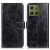 Чехол-книжка Retro Crazy Horse Texture на Motorola Edge 70 5G — черный
