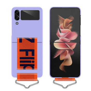 Противоударный чехол Folding Protective для Samsung Galaxy Flip4 - фиолетовый