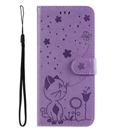 Чохол-книжка Cat Embossing Pattern  для Samsung Galaxy A26 5G - фіолетовий
