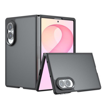 Противоударный чехол Armor PC Hybrid TPU на Samsung Galaxy Fold8 5G — матовый/черный