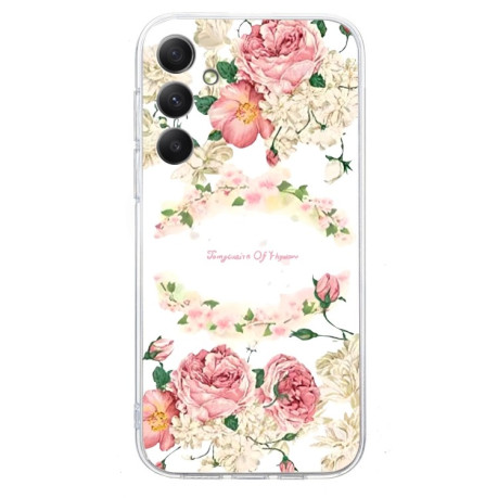 Чохол Colored Drawing Pattern Transparent TPU для Samsung Galaxy S24 FE 5G - Rose