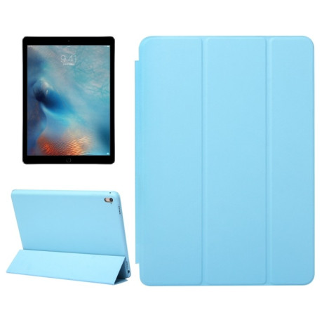 Кожаный чехол-книжка Solid Color на iPad Pro 9.7 - синий