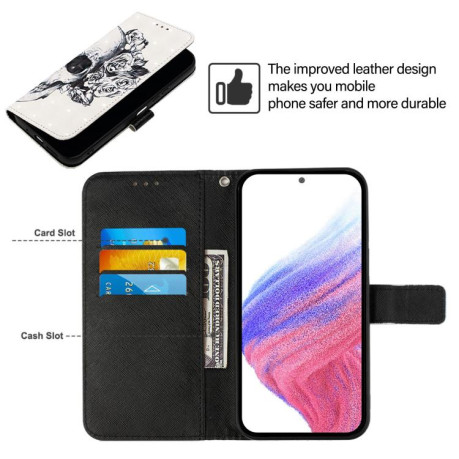 Чохол-книжка 3D Painting для Xiaomi Redmi Note 14 Pro 5G/Poco X7 - Skull