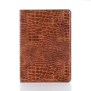 Кожаный Чехол Crocodile Texture коричневый для iPad 9/8/7 10.2 (2019/2020/2021)