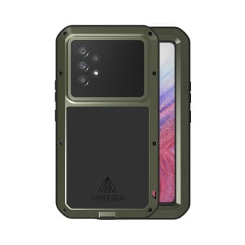 Чохол протиударний LOVE MEI Metal для Samsung Galaxy A53 - темно-зелений