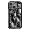 Протиударний чохол Electroplating Meteorite Texture для iPhone 15 - чорний