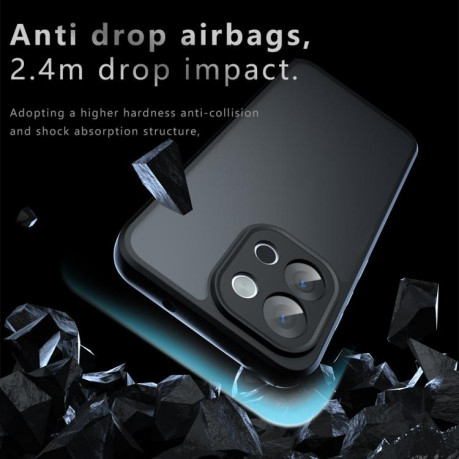 Противоударный чехол Armor Precise Hole PC Hybrid TPU для OnePlus 13T - черный