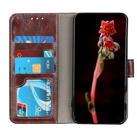 Чохол-книжка Magnetic Retro Crazy Horse Texture на OnePlus 12R/Ace 3 - коричневий