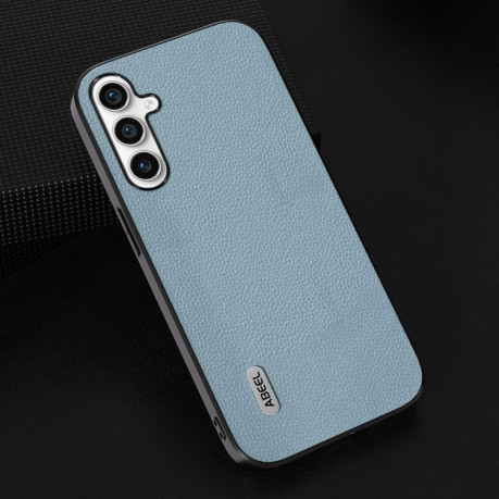 Чехол ABEEL Genuine Leather Luxury для Samsung Galaxy S23 FE 5G - синий