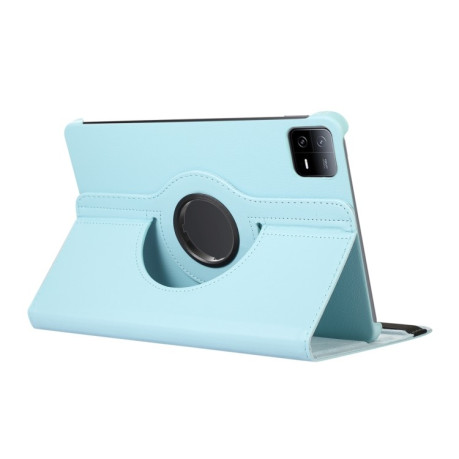 Чехол-книжка 360 Degree Rotation Litchi для Xiaomi Pad 7 Pro / Pad 7 - голубой
