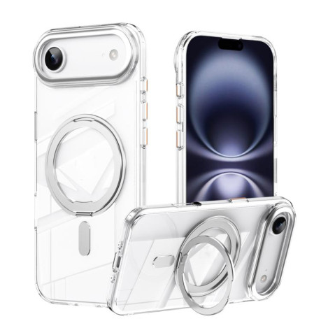 Ударозащитный чехол 360 Rotating MagSafe Magnetic Frosted на For iPhone Air - серебристый