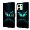 Чехол-книжка Crystal 3D Shockproof Protective Leather для Xiaomi Redmi Note 13 4G - Reflection Dutterfly