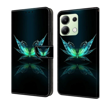 Чохол-книжка Crystal 3D Shockproof Protective Leather для Xiaomi Redmi Note 13 4G - Reflection Dutterfly