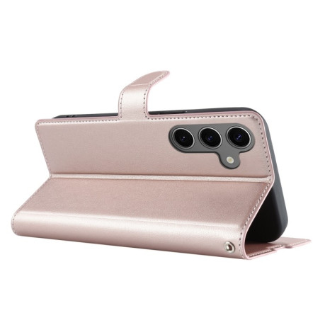 Чохол-книжка Voltage Side Buckle для Samsung Galaxy S24 FE 5G - рожеве золото