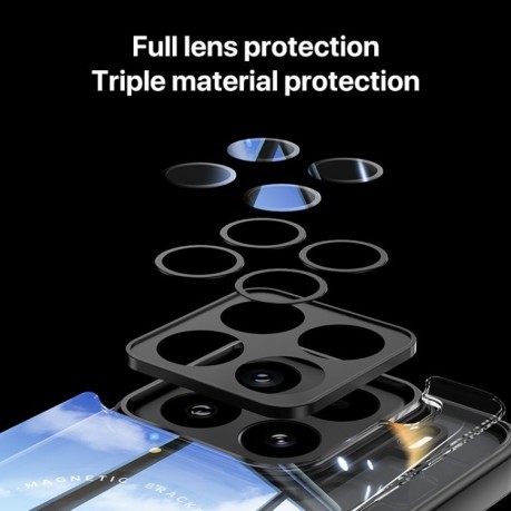 Протиударний чохол MagSafe Acrylic Hybrid для Xiaomi 15 Pro - синій