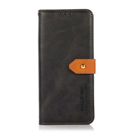 Чехол-книжка KHAZNEH Dual-color Cowhide для Google Pixel 8a - черный