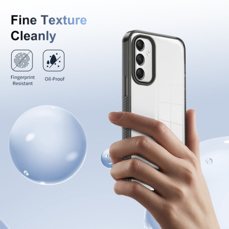 Протиударний чохол Anti-slip Clear Acrylic Hybrid для Samsung Galaxy A16 5G - чорний