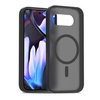 Противоударный чехол Skin Feel TPU Hybrid PC MagSafe для Google Pixel 9a - черный