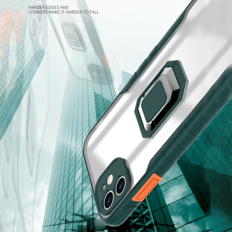 Противоударный чехол Magnetic with Ring Holder для iPhone 11- черный