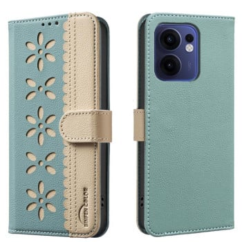 Противоударный чехол Shield Frame Holder MagSafe для OPPO Reno13 F 5G - зеленый