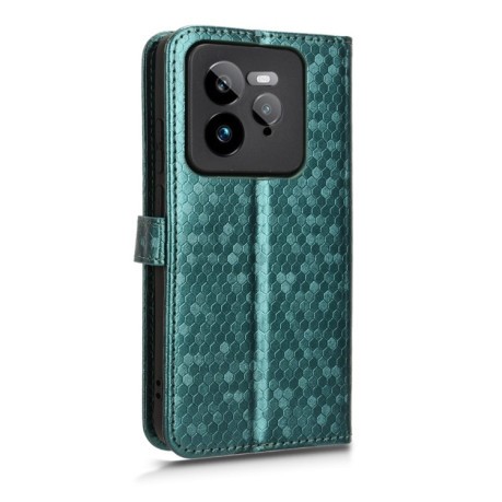 Чехол-книжка Honeycomb Dot для Realme GT 7 Pro - зелений