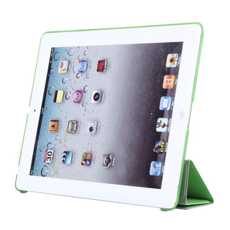 Чехол Solid Color зеленый Sleep/Wake up для iPad 2, 3, 4