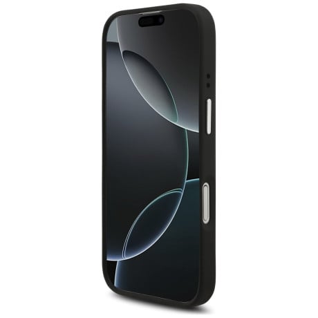 Оригінальний чохол Guess Grained Big 4G Classic на iPhone 17 - black