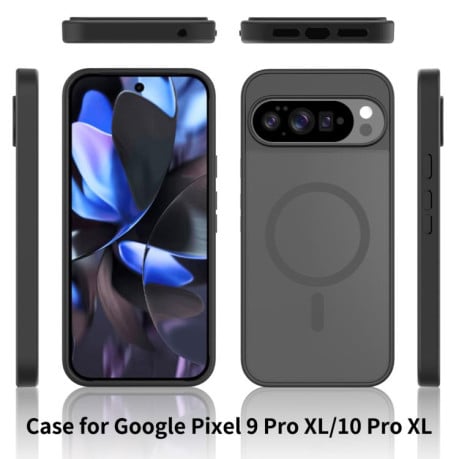 Чехол с мягкой фактурой Skin-feel с MagSafe гибридный на Google Pixel 10 Pro XL - черный