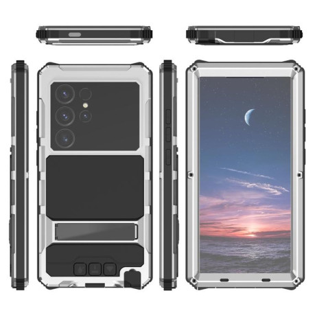 Противоударный чехол R-JUST Life Waterproof для Samsung Galaxy S25 Ultra 5G - серебристый