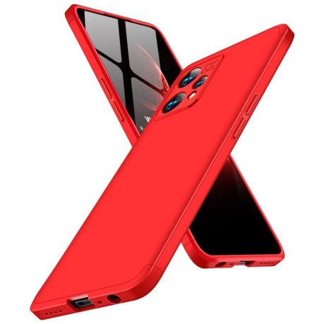 Противоударный чехол GKK Three Stage Splicing на Realme 9 Pro Plus/ Realme 9 4G - красный