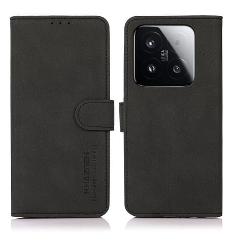 Чехол-книжка KHAZNEH матовая фактура на Xiaomi 15T 5G - черный