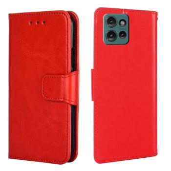 Чехол-книжка Crystal Texture для Motorola Edge 50 5G - красный