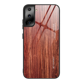 Протиударний чохол Wood Grain Glass Samsung Galaxy S21 Ultra - M05