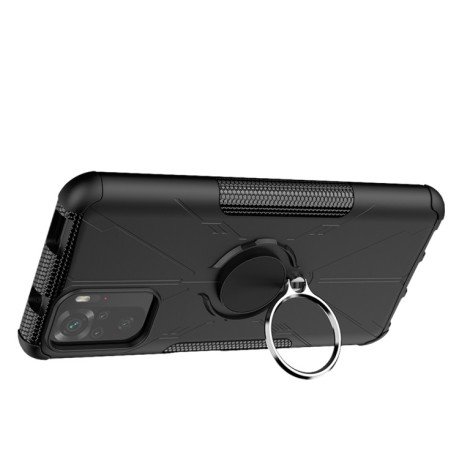 Противоударный чехол Machine Armor Bear для Xiaomi Redmi Note 10/10s/Poco M5s- черный