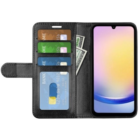 Чохол-книжка R64 Texture Horizontal Flip Leather для Samsung Galaxy A26 - чорний