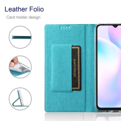 Чехол-книжка ViLi Texture на Samsung Galaxy A03s - синий
