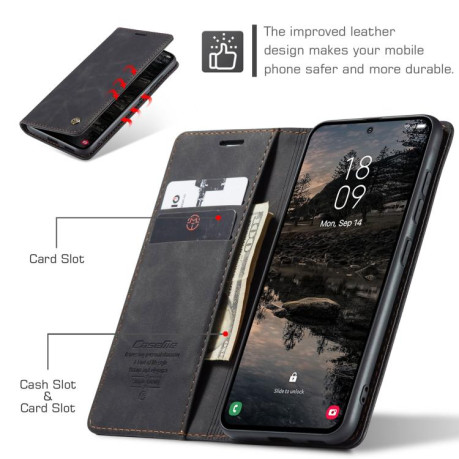 Чехол-книжка CaseMe-013 Multifunctional на  Samsung Galaxy S25 5G - черный