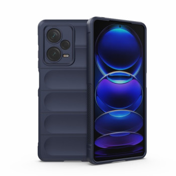 Силиконовый чехол Magic Flannel для Xiaomi Redmi Note 12 Pro+ 5G - синий