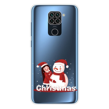 Силиконовый чехол Christmas Series на Xiaomi Redmi 10X / Note 9 - Girl Snowman