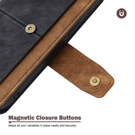 Чохол-книжка Color Stitching Skin Feel Leather RFID Blocking на OPPO A5 Pro 5G Global - чорний