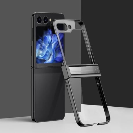 Противоударный чехол 6D Electroplating Full Coverage  для Samsung Galaxy  Flip 6 - черный