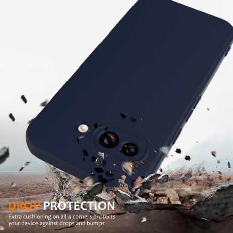 Силиконовый чехол Shockproof Silicone Magsafe для Google Pixel 9a - синий