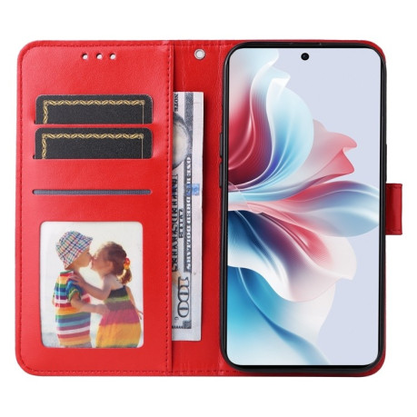 Чохол-книжка Embossed Sunflower для OPPO Reno11 F Global / F25 Pro Global - червоний